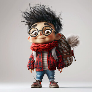 潮流小孩卡通玩偶公仔