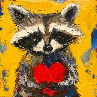 动物水彩画动物油画