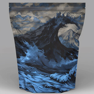 浪涛翻滚包装底纹