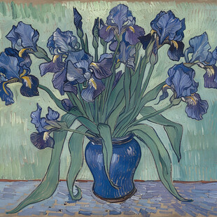 油画棒鸢尾花