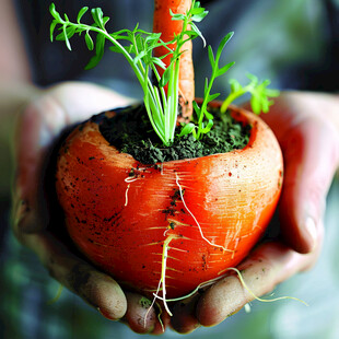 大盆红萝卜