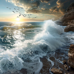 海景立体画