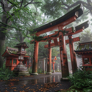 日本风情日本神社