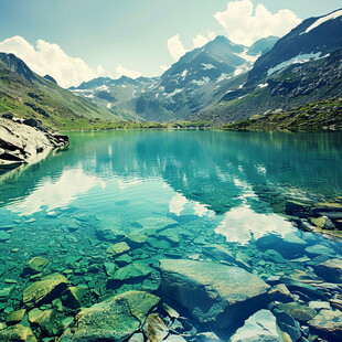 高山湖泊冰蚀湖