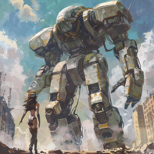 机甲风卡通人物