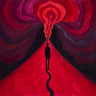 时光隧道抽象海报