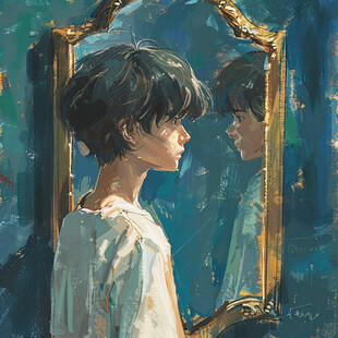 手绘追光的少年