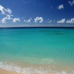 海滩蓝天海水