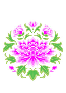牡丹花纹