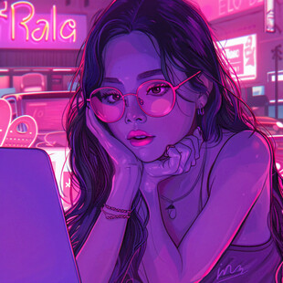 网红潮流插画