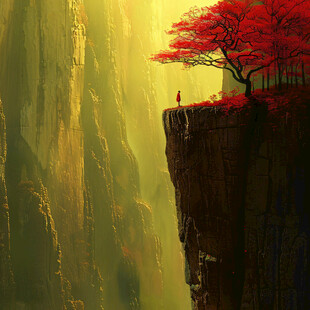 影片质感悬崖景观