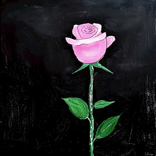 玫瑰印象画