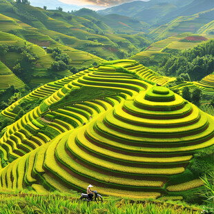 梯田图片素材下载