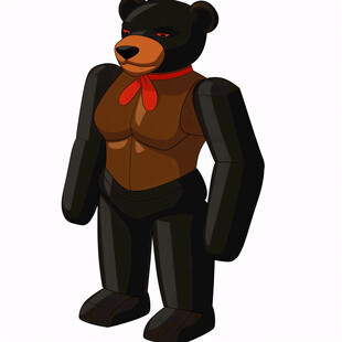 黑熊卡通形象