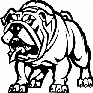 威武虎头卡通设计