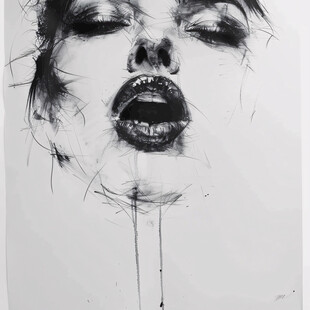 女性插画绘画时尚彩绘