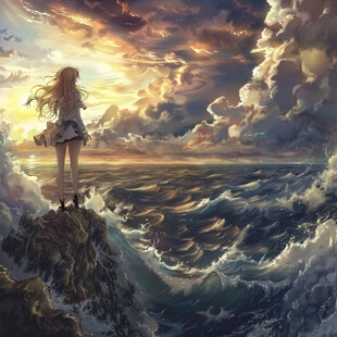 动漫海边