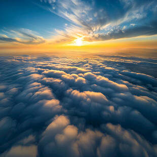 冰云蓬松云海闪亮