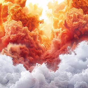 梦幻云雾缭绕空间艺术