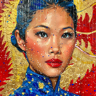 丙烯画人物