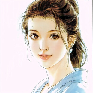 鼠绘美女插画