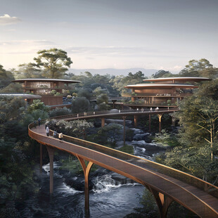 楼西双版纳悬浮岛设计