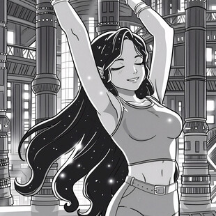 都市女孩插画
