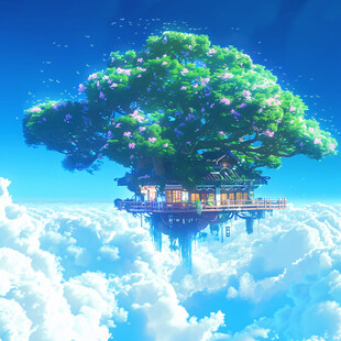 浮游岛天空之城