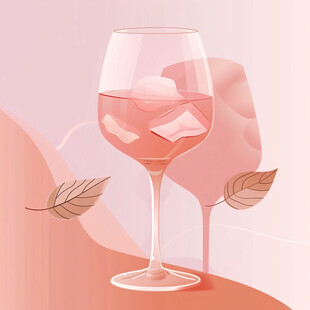 酒杯插画
