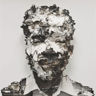 大理石男子头像