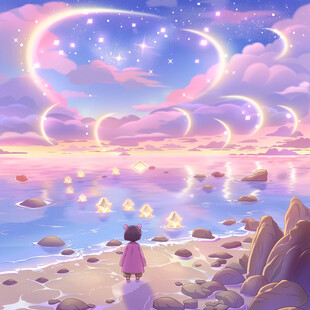 梦幻风景女孩