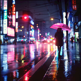 夜景梅雨季