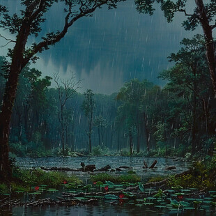 雨林装饰画