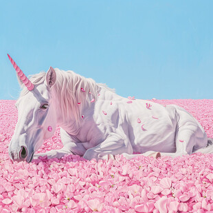 梦幻独角兽插画