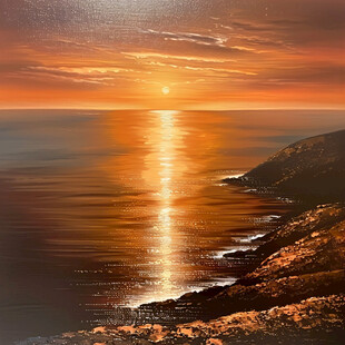 海洋海洋日出装饰画