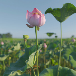 风景风光莲蓬