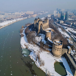 浑河两岸雪景