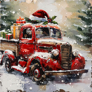 欧美圣诞装饰画