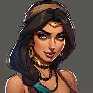 印第安女孩插画