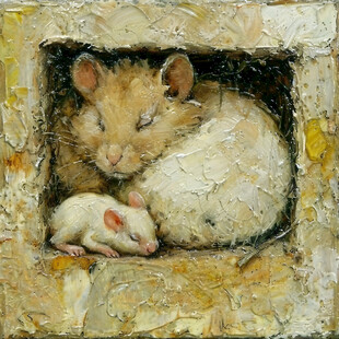 可爱老鼠装饰画