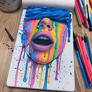 新颖新锐创意艺术绘画