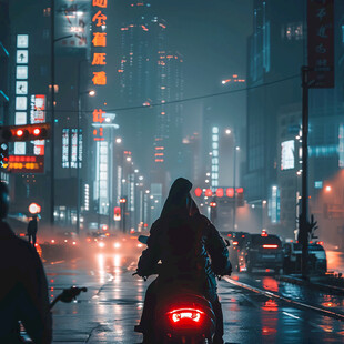 都市雨夜