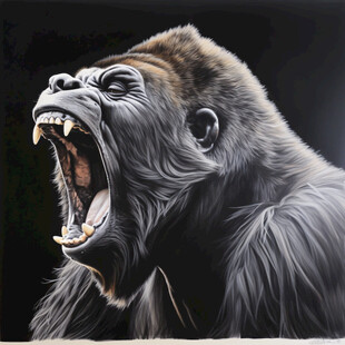 雄壮的动物插画