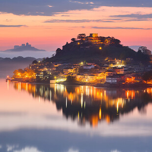 千岛湖晨曦