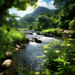 山溪图片素材下载