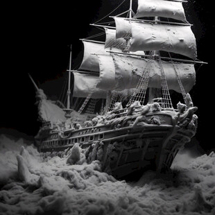 白狮号沉船出水