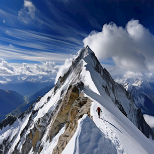 雪峰高山峰图