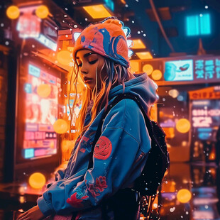 赛博朋克潮流人物