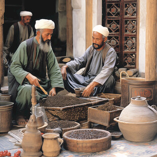 回族生产生活场景