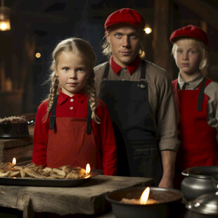 可爱女孩烘焙师头像